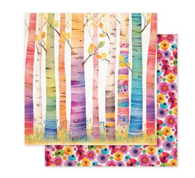 Rainbow Village - B 12x12 Single Sheet
