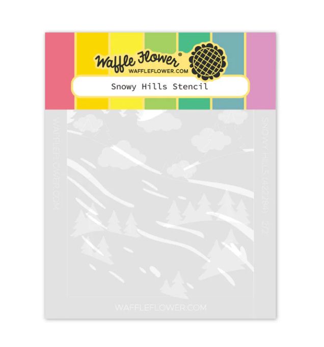 Snowy Hills - Stencil