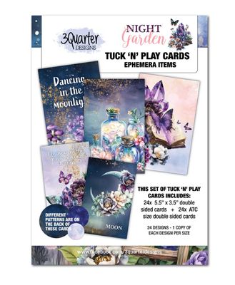3Quarter Designs - Night Garden Tuck N Play Cards