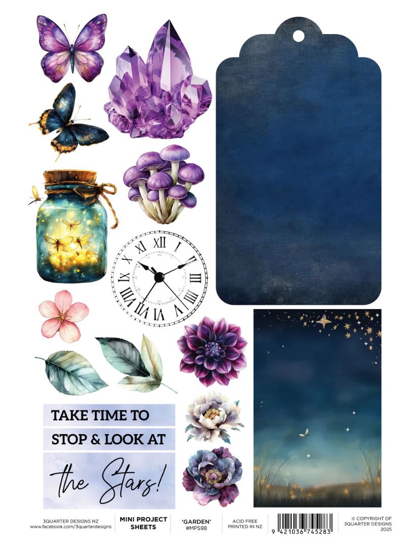 3Quarter Designs - Night Garden Mini Project Sheet