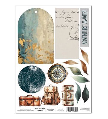 3Quarter Designs - Adventure Returns Mini Project Sheet