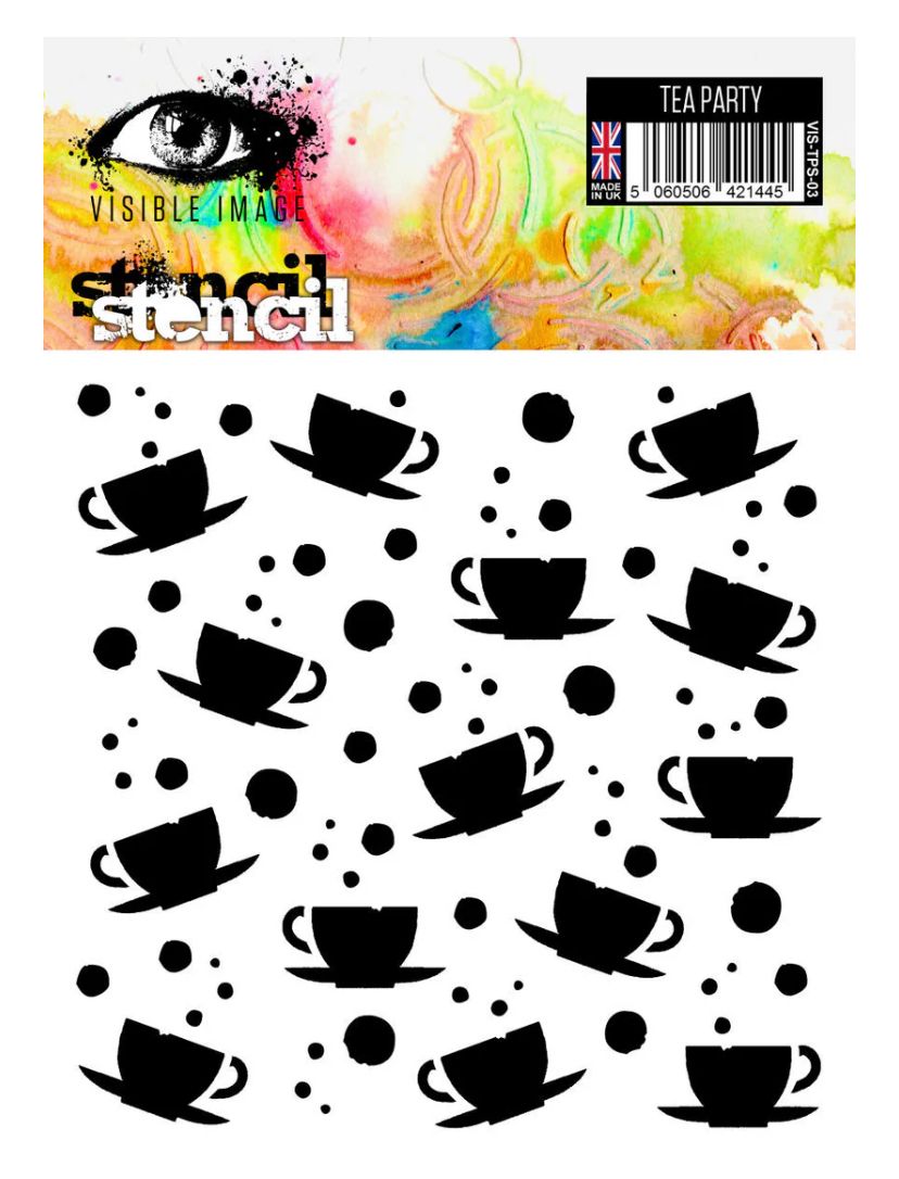 Tea Party - 6x6 Stencil