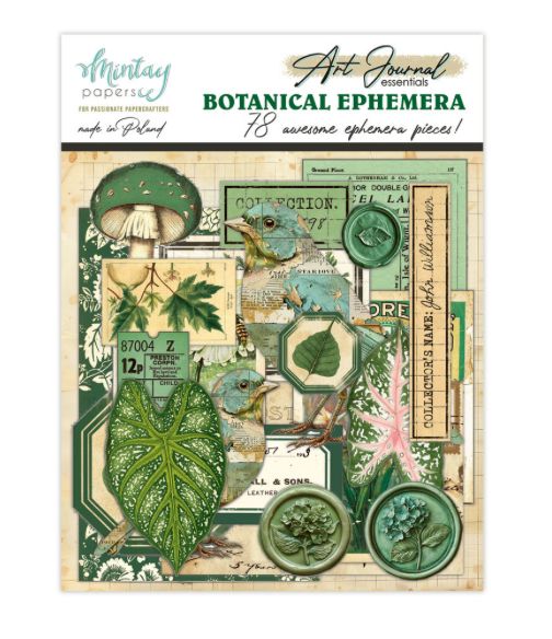 Mintay Art Journal Ephemera Pack - Botanical (78pc)