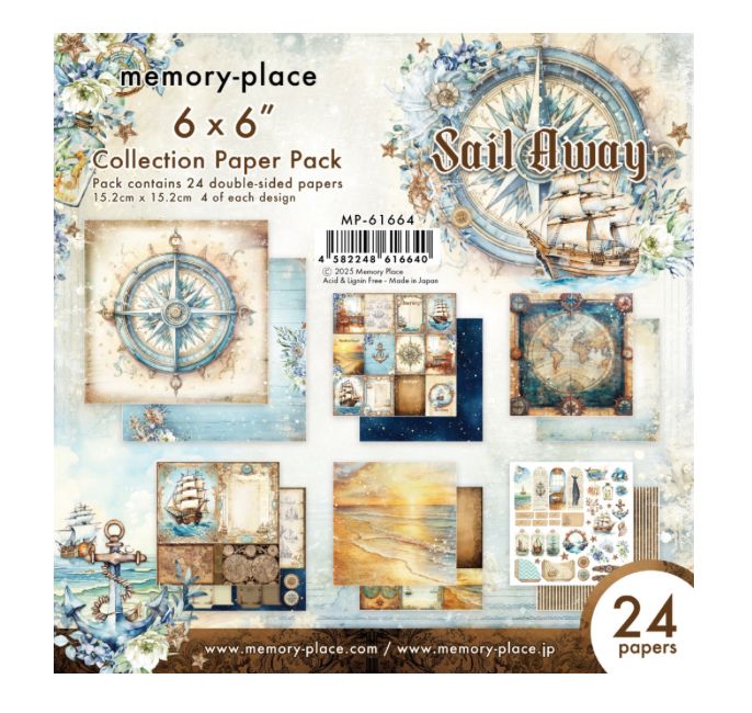 Memory Place - 6x6 Sail Away Collection Pack