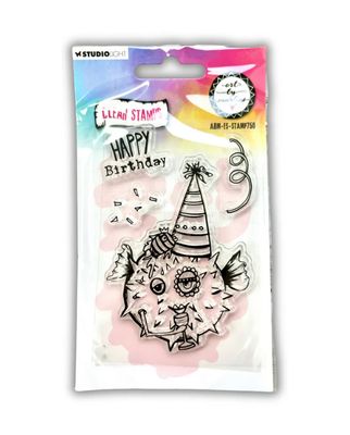 ABM Clear Stamp Essentials - Happy Birthday. 4pcs