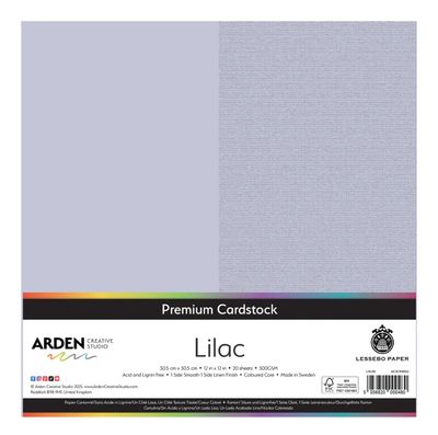 Arden Creative Premium Cardstock Lilac - 12x12 Single Sheet