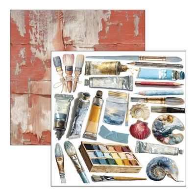 Ciao Bella - An Artist Journey 6x6 Fussy Cutting Pad 24/pkg