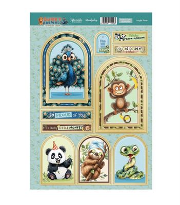 Hunkydory - Jungle Fever Luxury Card Topper Sheet 1pc