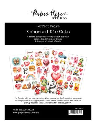Paper Rose - Perfect Pairs 6x8 Embossed Diecuts