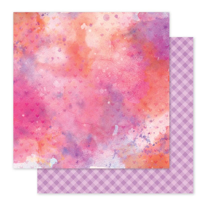 Paper Rose - Perfect Pairs Patterns F 12x12 Single Sheet