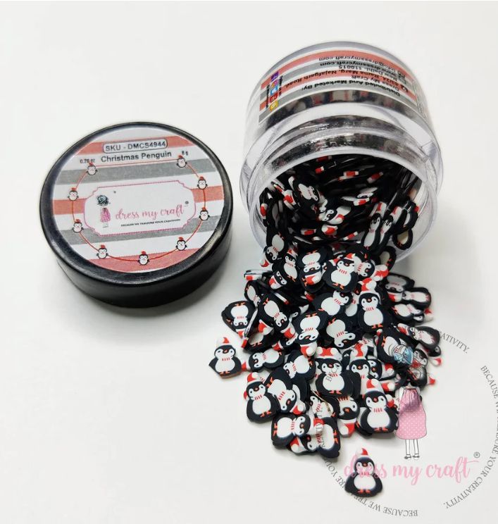 Dress My Craft - Christmas Penguin Slice 8g Container