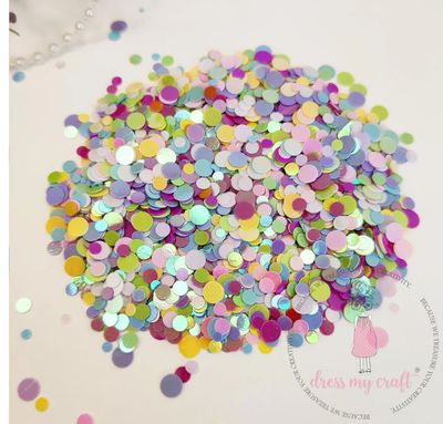 Dress My Craft - Pastel Confetti Sequins 8g Package