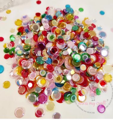 Dress My Craft - Rainbow Cup Sequins 8g  Package