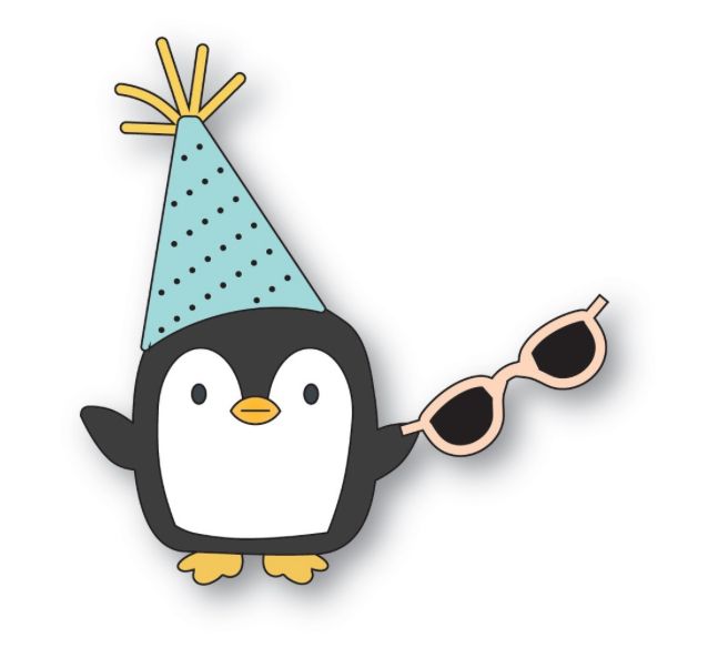 Poppy Stamps - Fancy Party Peguin