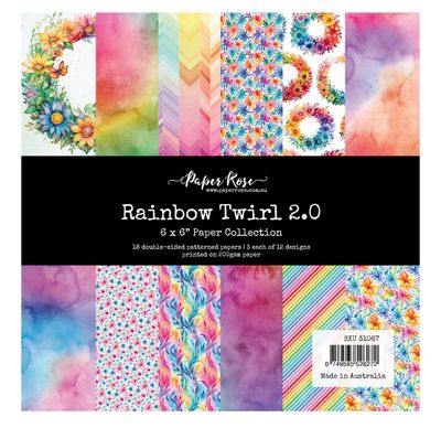 Paper Rose - Rainbow Twirl 2.0 6x6 Collection