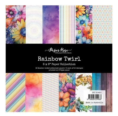 Paper Rose - Rainbow Twirl 6x6 Paper Collection