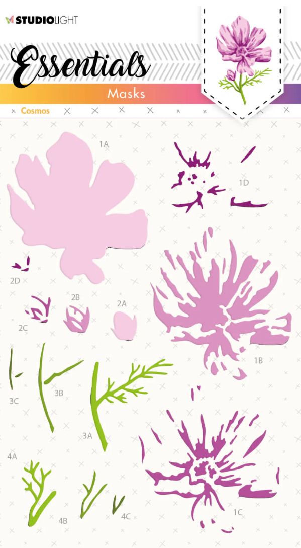 Studio Light Essentials - Cosmos Mask Stencil 1pc