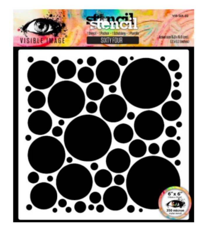 Visable Image - Sixty Four 6x6 Stencil