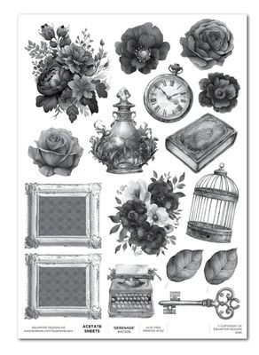 3Quarter Designs - Serenade A4 Acetate Sheets