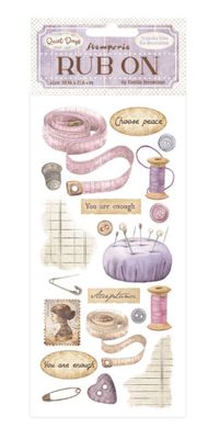 Stamperia - Quiet Days Rub Ons Sewing