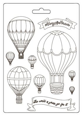 Stamperia - A5 Soft Mould Timelss Balloons
