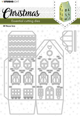 3Dchristmas House Die Essentials