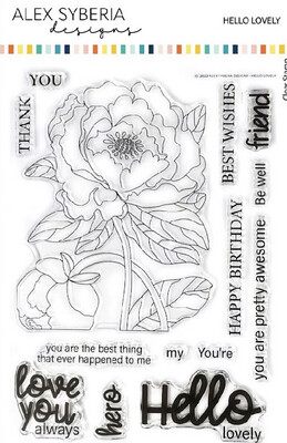 Hello Lovely Clear Stamp