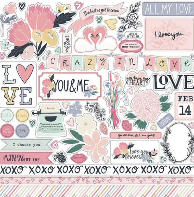 You And Me Element Sticker - 12x12 Sheet