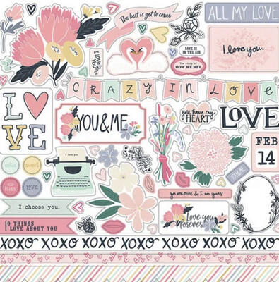 You And Me Element Sticker - 12x12 Sheet