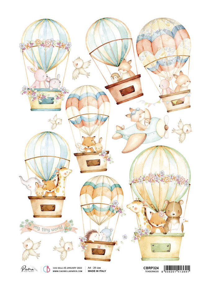 A4 Piuma Rice Paper My Tiny World Tenderness