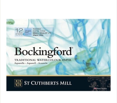 Bockingford Cold Pressed Water Colour Paper Pad White 7x10" 300gsm