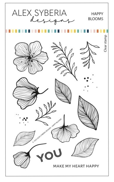 Happy Blooms Cutting Die Set