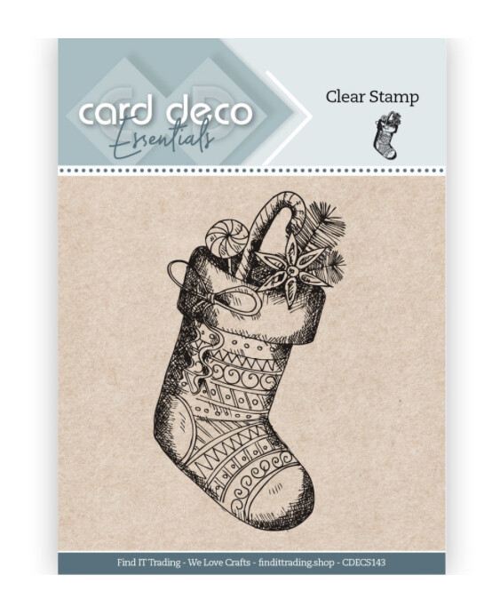 Find It Trading Card Deco Essentials Clear Stamp Stocking