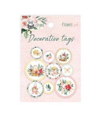Flowerish - Tag Set 01 (9pcs)