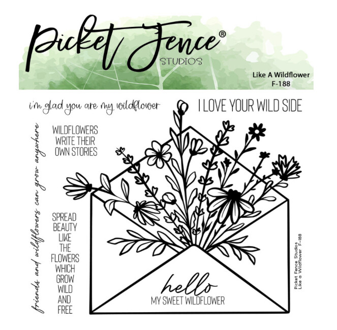 Like A Wildflower Clear Stamp 7 Pcs