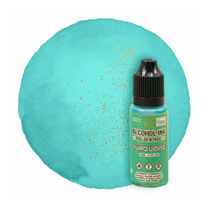 Couture Creations Alcohol Ink Golden Age - Turquoise 12ml