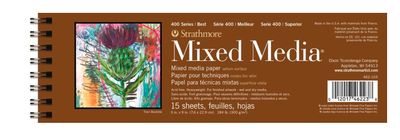 400 Series Mixed Media Pad - 3x9" White