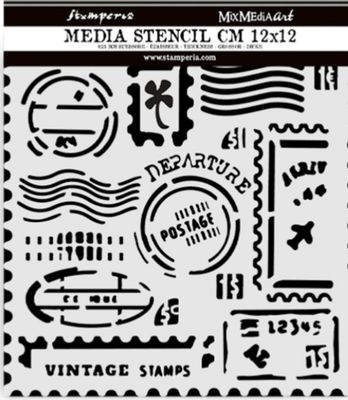 Stamperia Art Of Travelling - Thick Stencil - Stamps