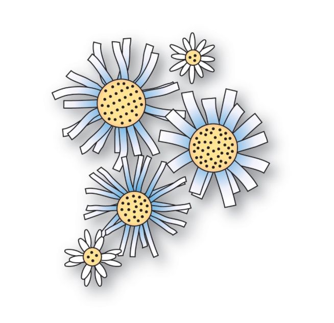 Memory Box Fringe Flowers - Die