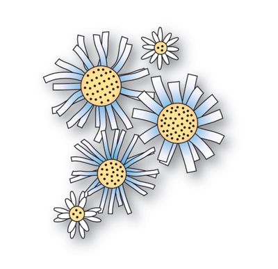 Memory Box Fringe Flowers - Die