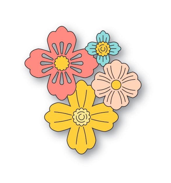 Poppy Stamps Fabulous Florals - Die