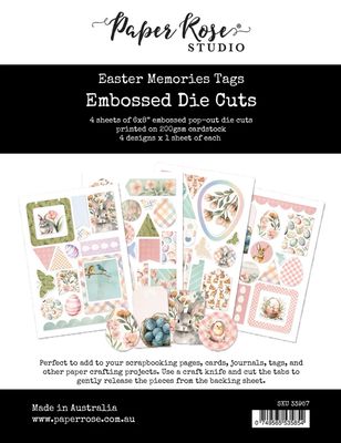 Easter Memories - Tags Embossed Die Cuts