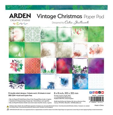 Arden Creative Vintage Christmas - 8x8 Paper Pad