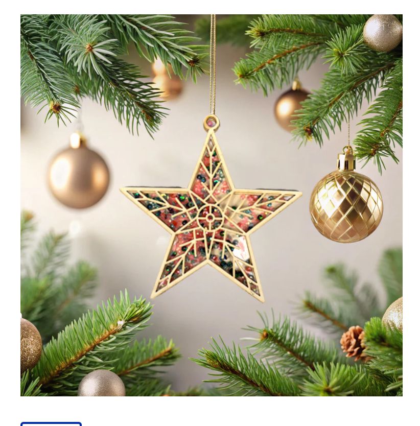 Craftreat 3D Shaker Chipboard - Star