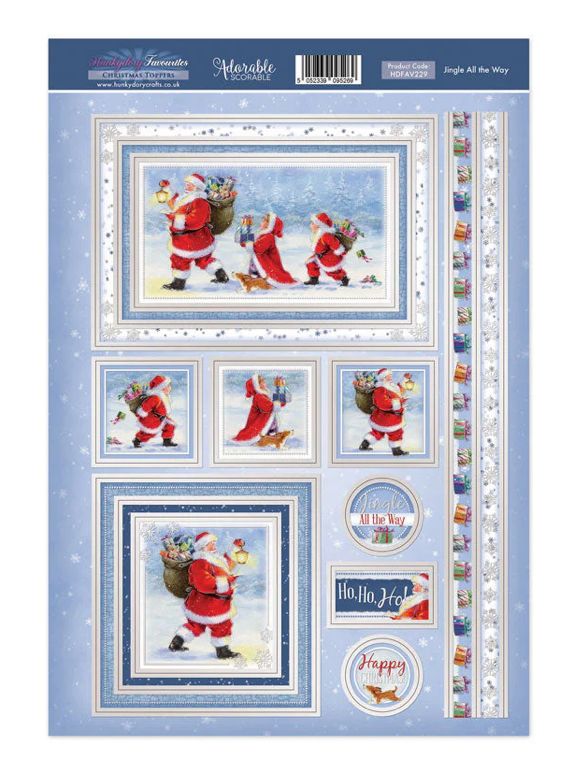 Hunkydory Crafts Topper Favorites - Jingle All The Way
