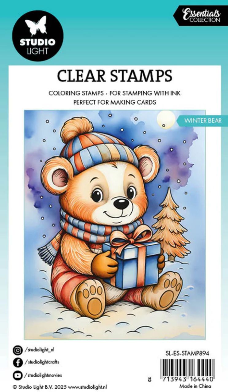 SL Essentials Clear Stamp - Winter Bear 1 Pc  (2.9x4.13")