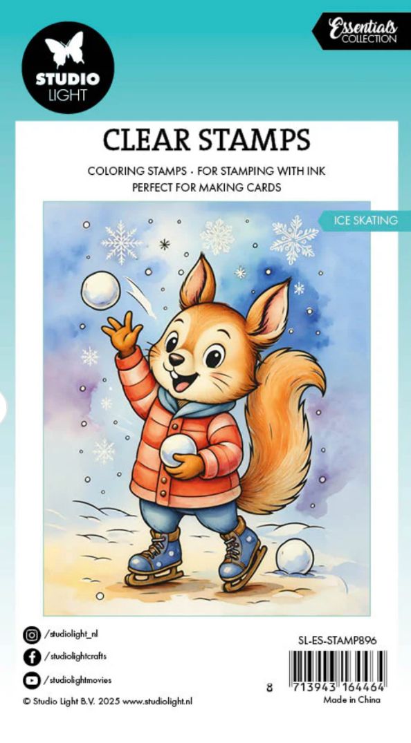 SL Essential Clear Stamp - Ice Skating (2.9x4.13")