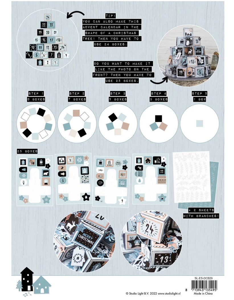 Studio Light - DIY Advent Calendar Scandinavian Christmas