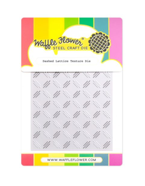 Waffle Flower - Dashed Lattice Texture Die