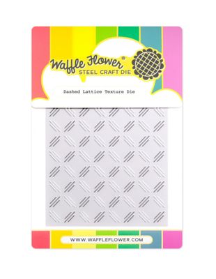 Waffle Flower - Dashed Lattice Texture Die
